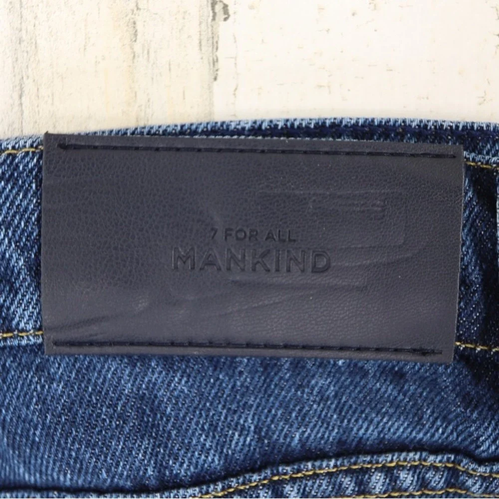7 for All Mankind Maxi Skirt Womens 29 Blue Note Lyocell Soft Stretch Denim